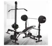 6 In 1 Multi-Station Weight Bench Press Pull Down Home Gym