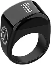 KEWAYO 22mm Smart Tasbih Zikr Ring, Smart Ring Counter, Muslim Prayer, OLED Display, Tasbih Counter, Wearable Technology, Waterproof, USB Rechargeable