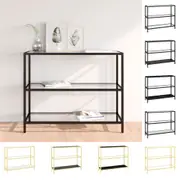 Console Table Tempered Glass Computer Writing Table Desk Multi Colours vidaXL
