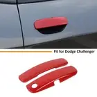 For Dodge Challenger 2012+ Red Door Handle Shell Trim Cover Exterior Accessories