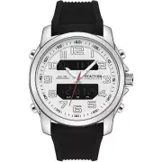 Kenneth Cole Reaction Men's Watch Ana-Digi Black Silicone Strap KRWGP2188404