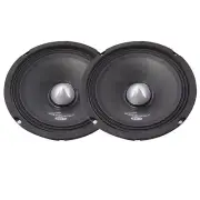 Pair Audiopipe 6.5" Neo Mid Bass Car Audio Bullet Loud Speaker 500W 8 Ohm Black