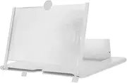 POPETPOP Creative Screen Magnifier for Mobile Phones Radiation Phone Stand Holder for Easy Viewing and Enhanced Movie Experience White
