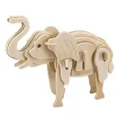 ROBOTIME Elephant Wild Animal Wood Puzzle 27PC