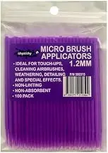 Ickysticky Micro Brush Applicator, 1.2 mm Size Disposable Micro Applicators Automotive Paint Chip Repair Car Detailing Cleaning Tools Airbrush Decals Models