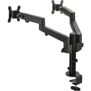 SIIG Dual Arm Pole Multi-Angle Replaceable Articulating Monitor Desk Mount - 14"