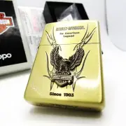 Harley Davidson Bald Eagle HDP-12 Solid Brass Zippo Oil Lighter 2023 MIB