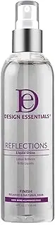 Design Essentials Reflections Liquid Shine Humidity Resistant Hair Polish for a Luminous Oil-Free Lightweight Finish-4oz.