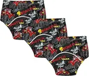 Caihoyu Little Boys Sleep Training Pants Absorb Water Overnight Potty Training Underwear Pants Shorts Underwear for Kids 2T Big Red Truck Monster