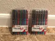 Pilot Precise V5 Roller Ball Stick Pen 0.5mm Extra Fine Assorted Pack of 7 Lot 2