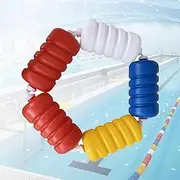 Floating Pool Safety Divider Lane Line, 3.3ft-60ft Pool Anti-Wave Safety Rope for Dividing Lanes for Shallow Swimming Competitions(Nylon,6m/20ft)