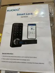 Kucacci Smart Door Lock with Handle: Keyless Entry, Phone, Fingerprint Keypad