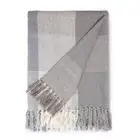 Cotton Throw Sofa Couch Blanket Classic Premium Herringbone Medium Weight Soft