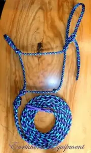 Earthhorse Equipment Standard halter and 12ft lead "Northern Lights"