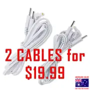ALDI TENS EMS compatible ELECTRODE PADS CABLES WIRES LEADS - 2 CABLES for $19.99