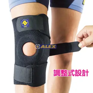 (布丁體育) ALEX  台灣製造 T-64 調整式護膝(只) 另賣 護膝 護腕 護肘 護踝 護腰 護腿