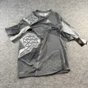 NWT Adidas Techfit Ironskin Mens 2XL 5 Pad Shortsleeve Shirt Grey Onix Football