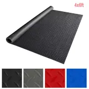 4x6ft Garage Floor Tiles Floor Mat Non-Slip Diamond Roll Trailer Waterproof PVC