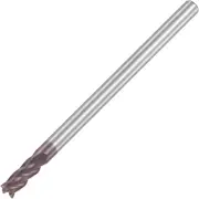 Square Nose End Mill, 3Mm Tip Dia Solid Carbide Altin Coated CNC Router Bits 4 F