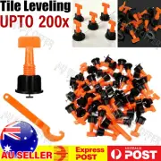 50~200 PCS Tile Leveling System Clips Levelling Spacer Tiling Tool Floor Wall AU