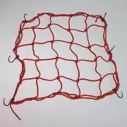 Luggage Cargo Nets bungee 6 Hooks Elasticated Motorcycle Motorbike Red