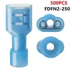 500X 16-14AWG Nylon Wire Insulated Female Spade Crimp Wire Connectors Terminals