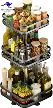 3 Tier Square Rotating Spice Racks