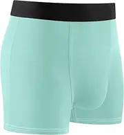 [FRODOTGV] Pale Blue Plain Mens Boxer Briefs Shorts Athletic Underwear for Men Compression Interiores Para Hombres