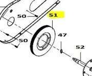Sunlite F6 Trainer Replacement Parts Belt Wheel