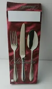 Christofle Versailles Dinner Silver plate Set Of 3 Pcs New Spoon,Fork & Knife.