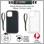 Pelican Marine Active Case for iPhone 13 Clear / Black