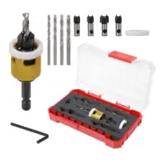 Tipped Countersink Drill Bits Set with Low Friction Depth Stop, 1/4in 9877
