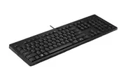 HP 125 Wired Keyboard - Compatible with Windows 10, Desktop PC, Laptop, Notebook USB Plug and Play Connectivity, Easy Cleaning 266C9AA