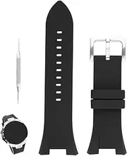 [XIW] Compatible for 32mm×14mm Armani Exchange AX Series AX1040 AX1041 AX1042 Rubber Watch Band Replacement for men Silicone Wirstband Strap women Bracelet
