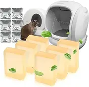 Odor Eliminator Compatible with Exclusive for MeoWant Self-Cleaning Cat Litter Box, Cat Toilet Odor Control Smelling Fresh for MeoWant Automatic Litter Box, (Pack of 6)