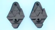 Black Snowboard & Helmet Wall Mount Holder Pair Display Hooks Rack Gear Carrier