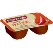 Masterfoods Hot Chilli Sauce Squeeze-On Individual Portions Squeezy 14g 100 Pack Carton Bulk Box