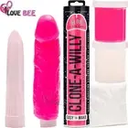Clone A Willy Glow Pink Penis Molding Kit DIY Hens Couples Vibrator Dildo