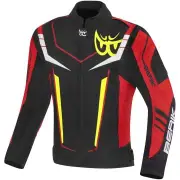 Radic Evo Plus Black White Red Yellow Waterproof Textile Motorcycle Jacket