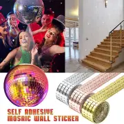 Self Adhesive Wall Sticker DIY Glass Mirror Sticker Home Decor Party Party