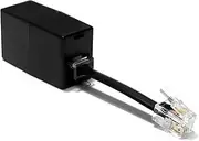 RJ11 to RJ9 Adapter, Female RJ11 (6P4C) Jack to Male RJ9 (4P4C) Plug