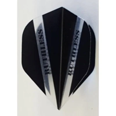 Ruthless V Pro Black Standard Dart Flights - 5 Sets