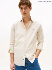 Tommy Hilfiger Natural Flex Slim Fit Poplin Shirt (W59074) | $196
