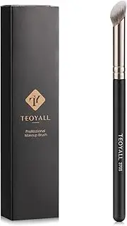 TEOYALL Mini Nose Contour Brush, Synthetic Under Eye Concealer Brush for Blending Setting Buffing with Liquid, Cream and Powder Cosmetic (370S)