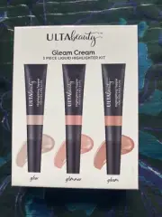 Ulta Beauty Gleam Cream 3 Piece Liquid Highlighter Kit NIB SEALED