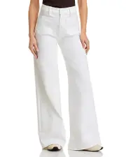 Mother Lil Patch Pocket Undercover Sneak High Rise Wide Leg Jeans in Fairest Of Them All