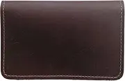123 Cheap Checks Leather Top Stub Checkbook Cover, Rustic Hickory, Top Stub Checkbook Cover