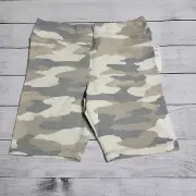 Freshman Kids Camo Print Bike Shorts In Rustic Camo Heather Girls Size L (12/14)