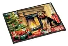 NEW Welsh Terrier Cozy Christmas Doormat Front Door Mat Indoor Outdoor Rugs for