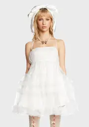 Bold Fortune Tulle Mini Dress